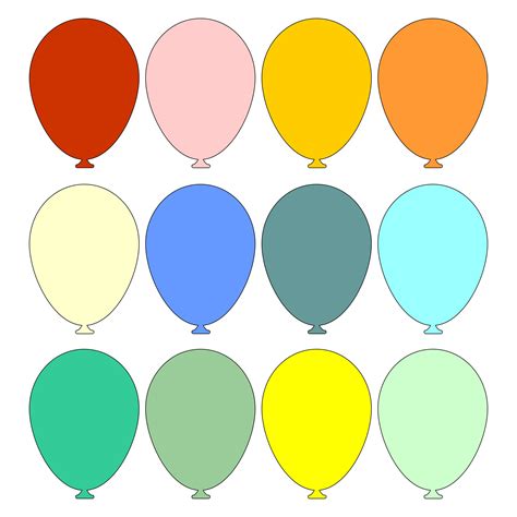 free printable balloons template|free printable balloon shapes.